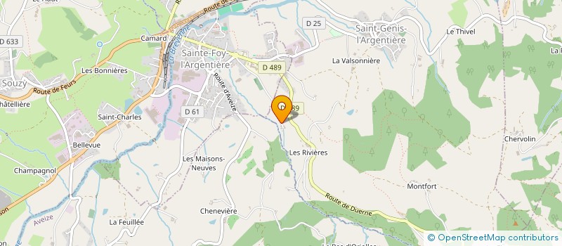 localisation de l'entreprise MADAME ANAIS PABIOU  SAINT-GENIS-L'ARGENTIERE