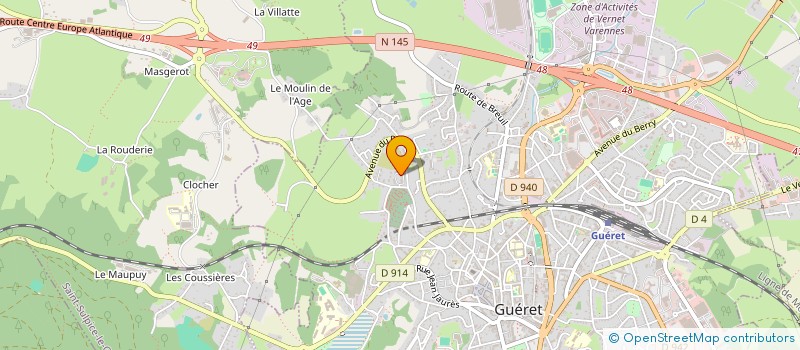 localisation de l'entreprise MADAME ANAIS PARINET  GUERET
