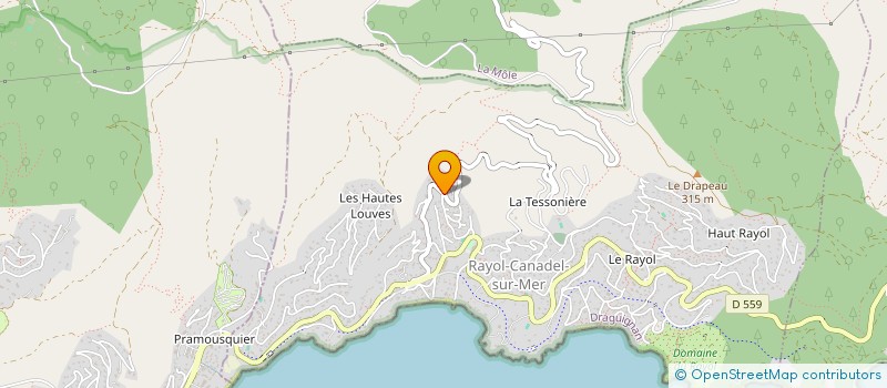 localisation de l'entreprise MADAME ANAIS PASCALE à RAYOL-CANADEL-SUR-MER