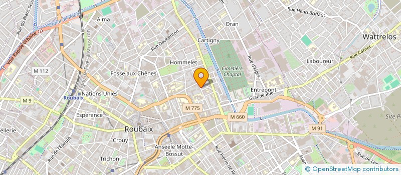 localisation de l'entreprise MADAME ANAIS PECOURT  ROUBAIX