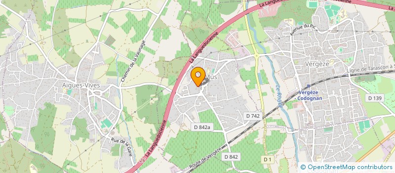 localisation de l'entreprise MADAME ANAIS PERETTI  ROGNAC