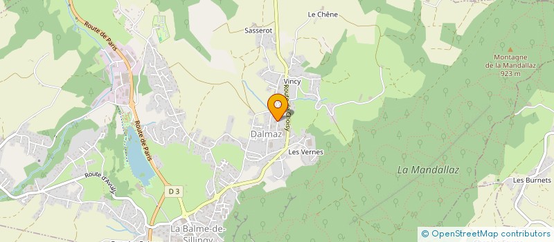 localisation de l'entreprise MADAME ANAIS PERNOUD  LA BALME-DE-SILLINGY