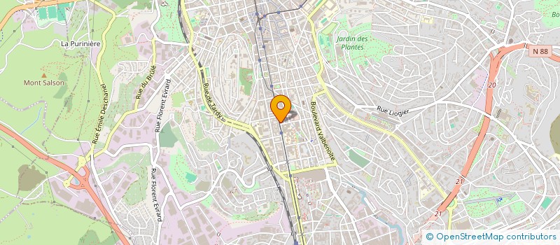 localisation de l'entreprise MADAME ANAIS PESTY  SAINT-ETIENNE