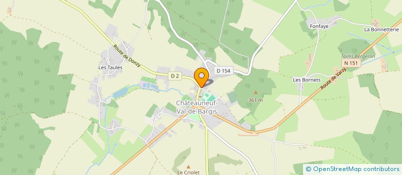 localisation de l'entreprise MADAME ANAIS PETIT  CHATEAUNEUF-VAL-DE-BARGIS