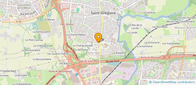 localisation de l'entreprise MADAME ANAIS PEZERON  SAINT-GREGOIRE