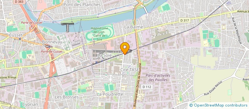 localisation de l'entreprise MADAME ANAIS PIBOLLEAU  VAULX-EN-VELIN