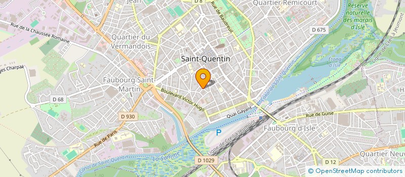 localisation de l'entreprise MADAME ANAIS PINON à SAINT-QUENTIN