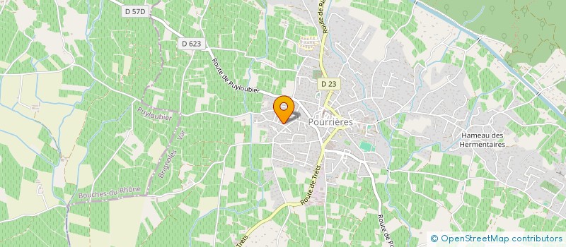 localisation de l'entreprise MADAME ANAIS PLANAVERGNE  POURRIERES