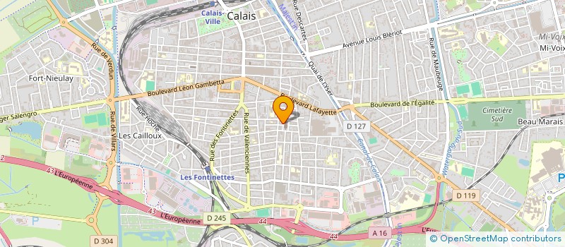 localisation de l'entreprise MADAME ANAIS PLICHARD  CALAIS