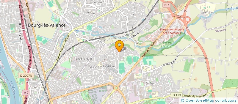 localisation de l'entreprise MADAME ANAIS POSSENTI à VALENCE