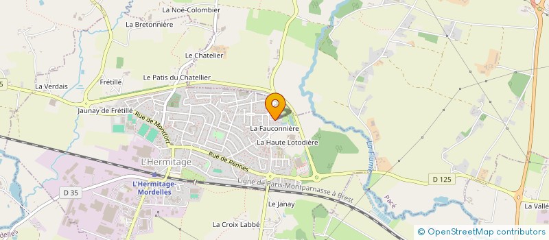 localisation de l'entreprise MADAME ANAIS POTIER à L'HERMITAGE
