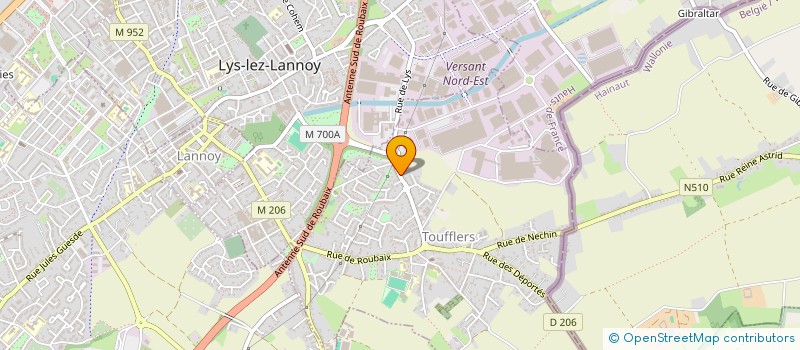 localisation de l'entreprise MADAME ANAIS POULLE  TOUFFLERS