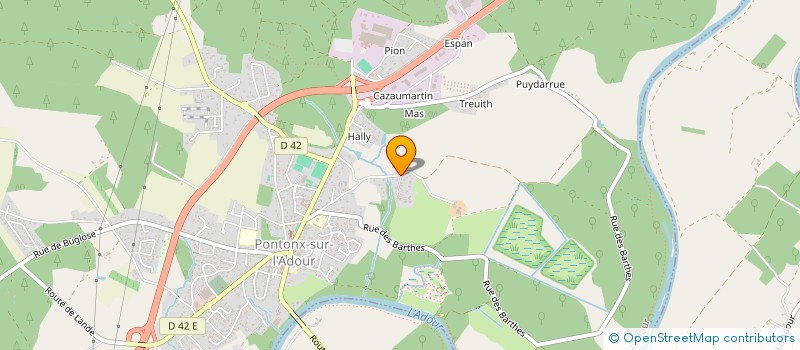localisation de l'entreprise MADAME ANAIS PRADEAU à PONTONX-SUR-L'ADOUR