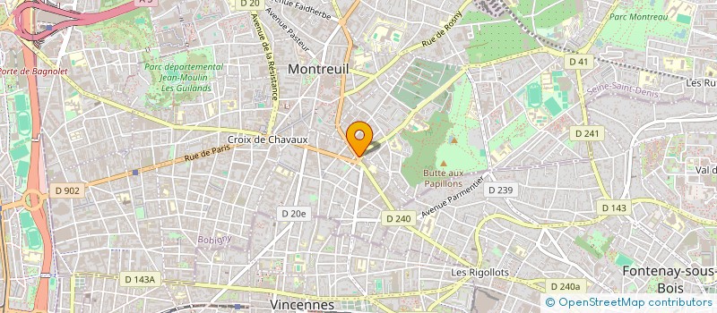 localisation de l'entreprise MADAME ANAIS PRISCILLIA VANHOOTTE à MONTREUIL