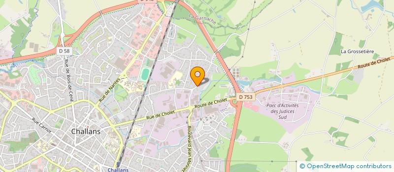 localisation de l'entreprise MADAME ANAIS RENE à CHALLANS