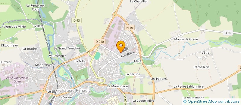 localisation de l'entreprise MADAME ANAIS RENOU à CHATEAU-RENAULT