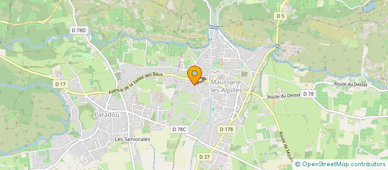 localisation de l'entreprise MADAME ANAIS RICHAUD  MAUSSANE-LES-ALPILLES