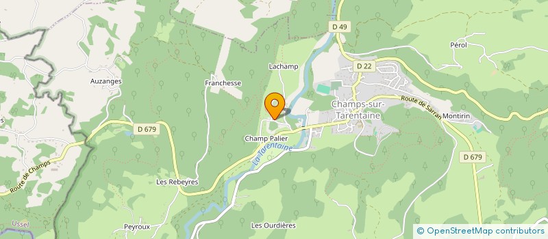 localisation de l'entreprise MADAME ANAIS RICHOU à CHAMPS-SUR-TARENTAINE-MARCHAL