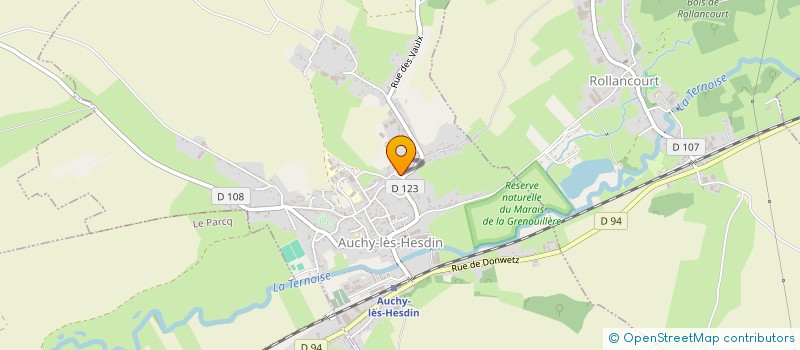 localisation de l'entreprise MADAME ANAIS RIMBERT  AUCHY-LES-HESDIN