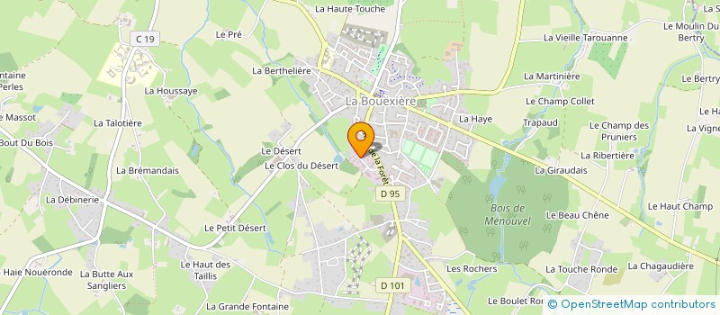 localisation de l'entreprise MADAME ANAIS ROBERT  LA BOUEXIERE