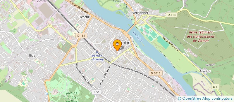 localisation de l'entreprise MADAME ANAIS ROBERT-VAUVELLE  VERNON