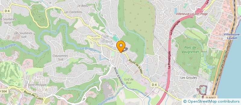 localisation de l'entreprise MADAME ANAIS ROBINSON  BIOT