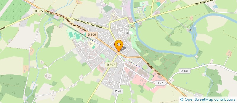 localisation de l'entreprise MADAME ANAIS ROCHETEAU  LE LUDE