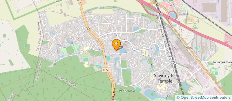 localisation de l'entreprise MADAME ANAIS RODRIGUES RIBEIRO  SAVIGNY-LE-TEMPLE