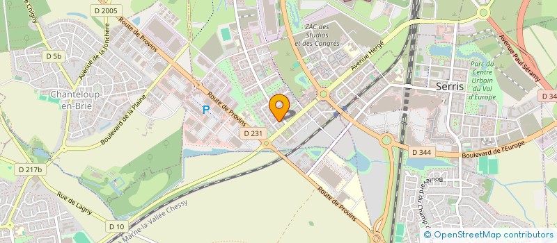 localisation de l'entreprise MADAME ANAIS RONDIN  MONTEVRAIN