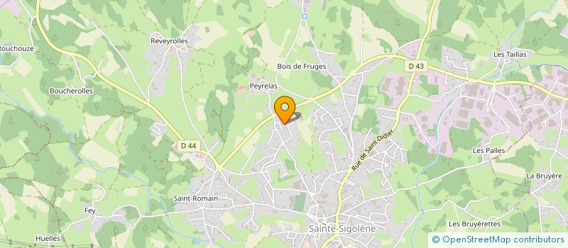localisation de l'entreprise MADAME ANAIS RONDREUX à SAINTE-SIGOLENE