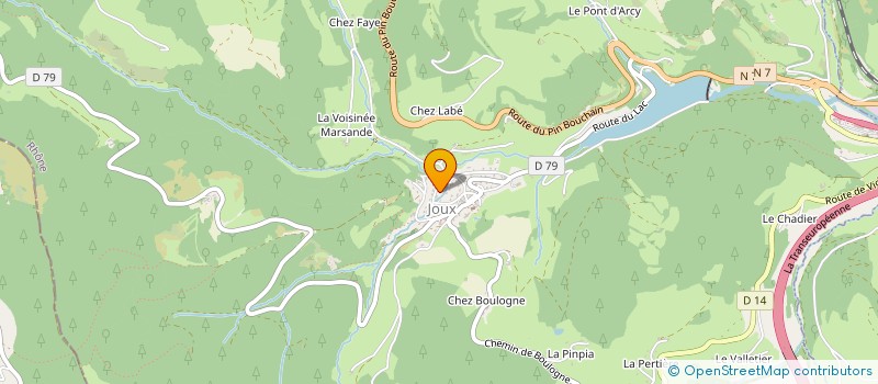 localisation de l'entreprise MADAME ANAIS ROUBEYROTTE  JOUX