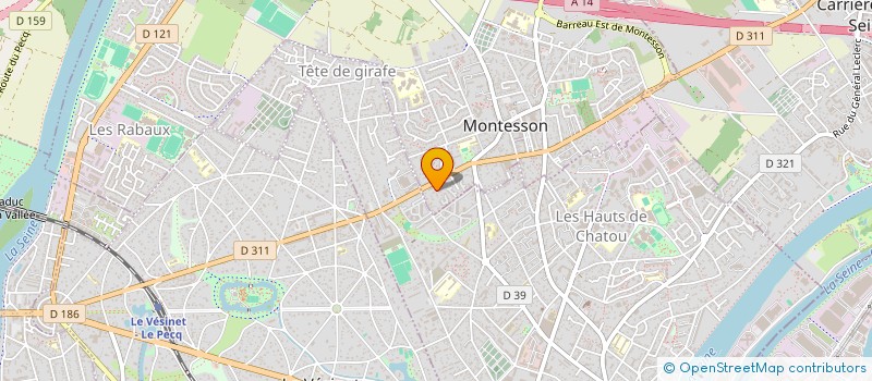 localisation de l'entreprise MADAME ANAIS ROUSSELON  CHATOU