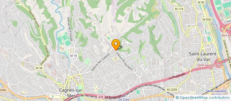 localisation de l'entreprise MADAME ANAIS ROUSSET à CAGNES-SUR-MER