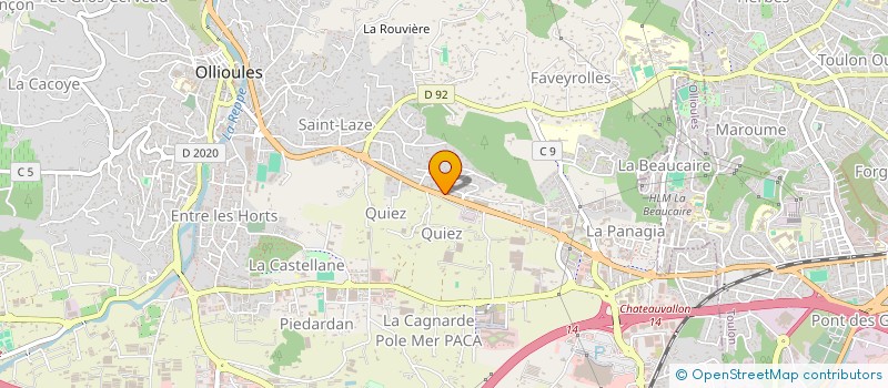 localisation de l'entreprise MADAME ANAIS RUIZ  OLLIOULES