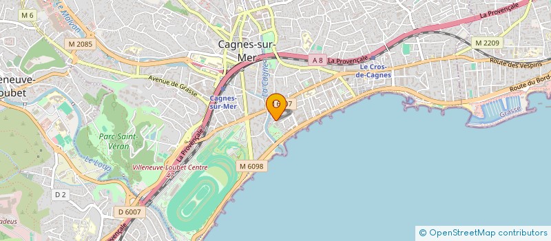 localisation de l'entreprise MADAME ANAIS SATGE à CAGNES SUR MER