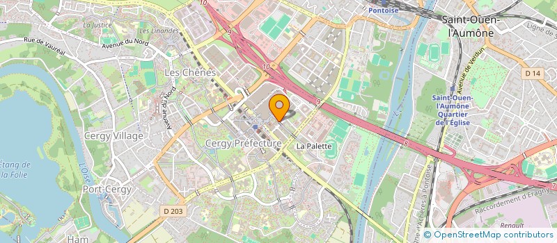 localisation de l'entreprise MADAME ANAIS SCHEECK à CERGY
