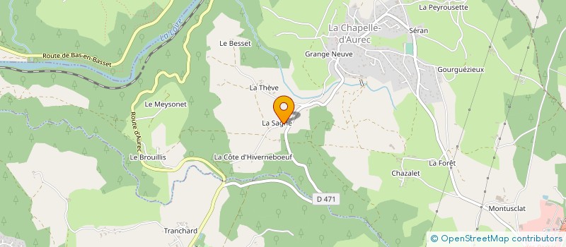 localisation de l'entreprise MADAME ANAIS SOLVERY  LA CHAPELLE-D'AUREC