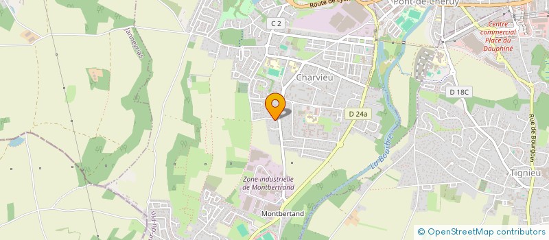 localisation de l'entreprise MADAME ANAIS SORU  CHARVIEU-CHAVAGNEUX