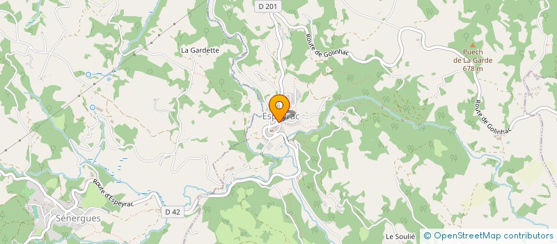 localisation de l'entreprise MADAME ANAIS SOULIE  GOLINHAC