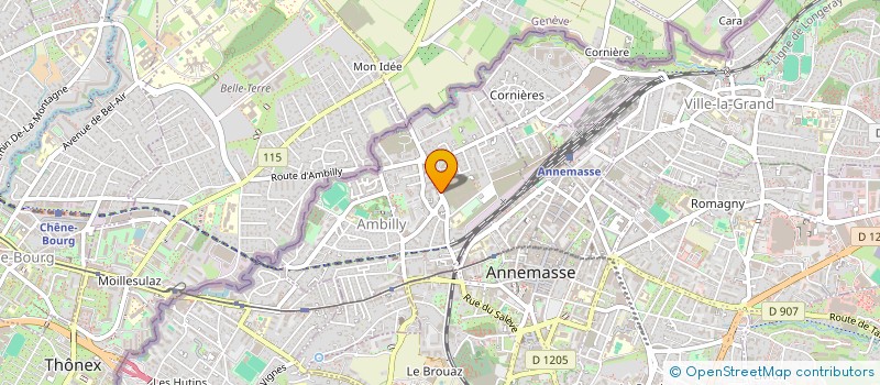 localisation de l'entreprise MADAME ANAIS SZERSZEN  AMBILLY