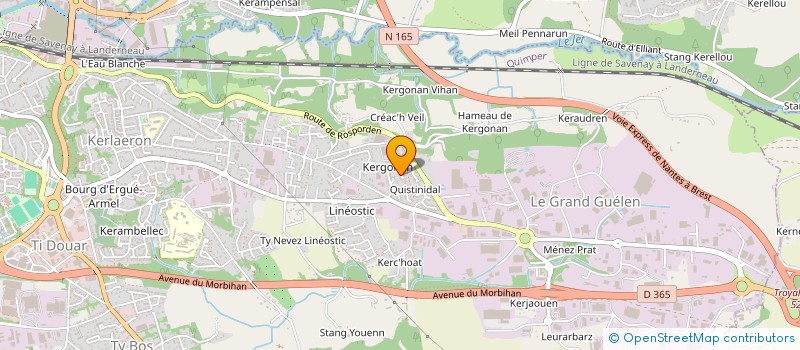 localisation de l'entreprise MADAME ANAIS TANGUY  QUIMPER