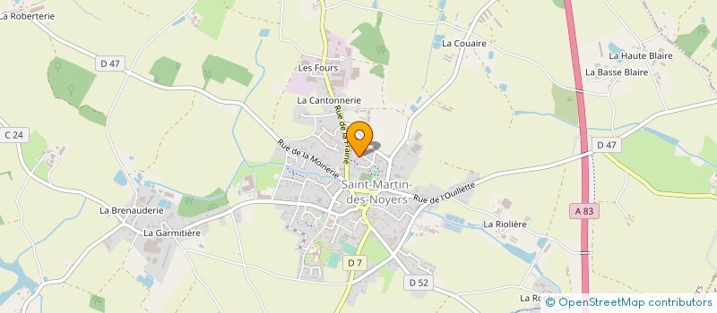 localisation de l'entreprise MADAME ANAIS TENAUD  SAINT-MARTIN-DES-NOYERS