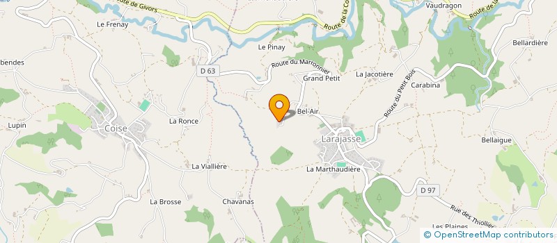 localisation de l'entreprise MADAME ANAIS THOLLOT  LARAJASSE