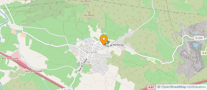 localisation de l'entreprise MADAME ANAIS THURON  BIZANET