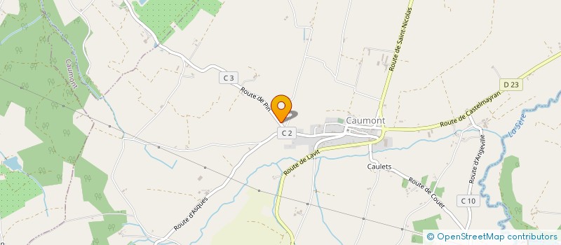 localisation de l'entreprise MADAME ANAIS TONICELLO  CAUMONT