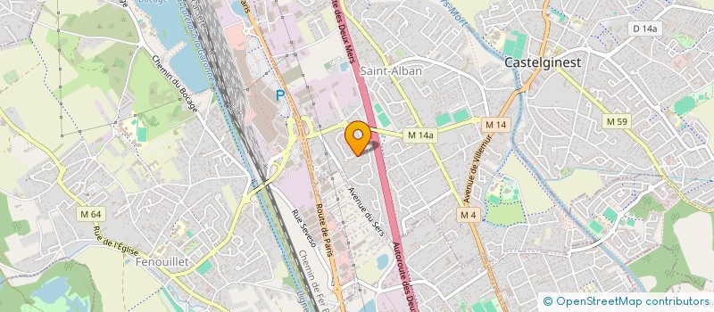 localisation de l'entreprise MADAME ANAIS TOUSSAINT  SAINT-ALBAN