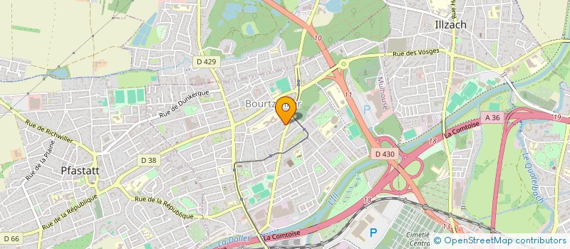 localisation de l'entreprise MADAME ANAIS VANDENBUSSCHE  MULHOUSE