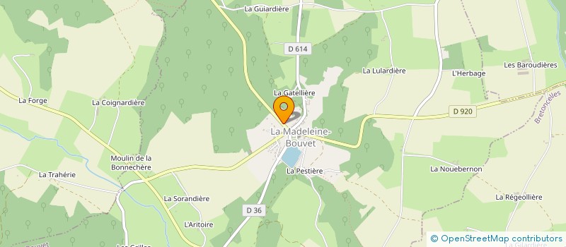 localisation de l'entreprise MADAME ANAIS VANNIER à LA MADELEINE-BOUVET