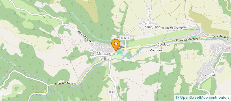 localisation de l'entreprise MADAME ANAIS VANTALON à MONTAIGUT-LE-BLANC