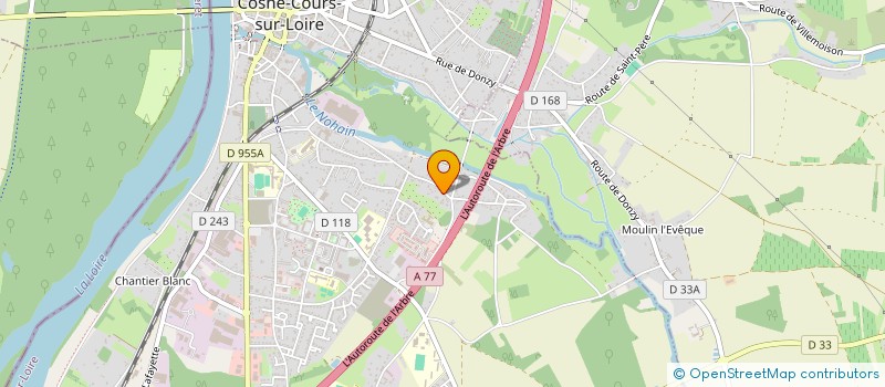 localisation de l'entreprise MADAME ANAIS VELLERE à COSNE-COURS-SUR-LOIRE